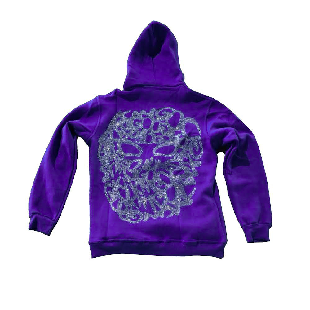 KANGO STAR FULL ZIP HOODIE(AMETHYST) - kangoclothing